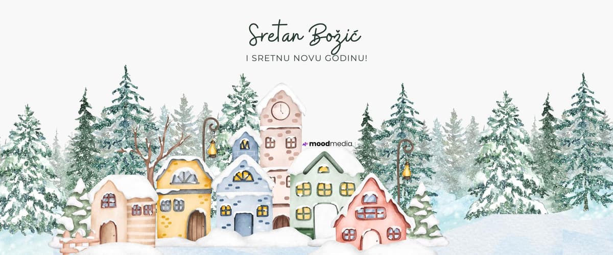 Mood Media tim svima želi sretan Božić i samo „good mood” u 2026. godini!